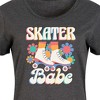 Women's - Instant Message - Skater Babe Graphic T-shirt Dress - 2 of 4
