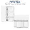 Avery Jan-Dec Dividers for 3 Ring Binders, 12 Tabs per Set, Customizable Table of Contents, Classic White Tabs (6 Sets of 11826) - 3 of 4