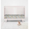 Bacati - Elephant Mint Yellow and Gray 100 percent Cotton Universal Baby Crib or Toddler Bed Fitted Sheet - 4 of 4