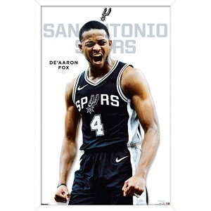 Trends International NBA San Antonio Spurs - De'Aaron Fox Feature Series 25 Framed Wall Poster Prints - 1 of 4