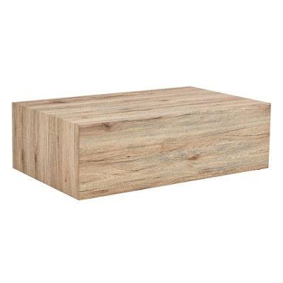 NicBex Modern 39.3" Rectangle Coffee Table with Wood Pedestal for Living Room and Office