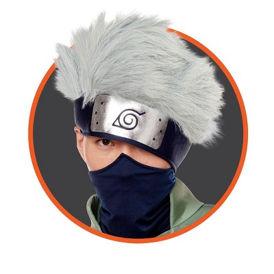 Naruto Kakashi Adult Headband with Hair, Standard