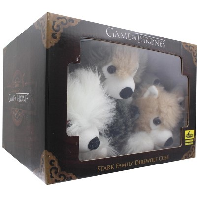 Factory Entertainment Game of Thrones Exclusive 6-Inch Plush Direwolf Prone Cub 6-Pack