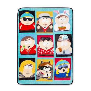Silver Buffalo South Park Eric Cartman Raschel Throw Blanket | 45 x 60 Inches