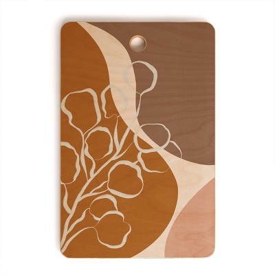 17" Wood Alisa Galitsyna Shapes and Plants Cutting Board - society6