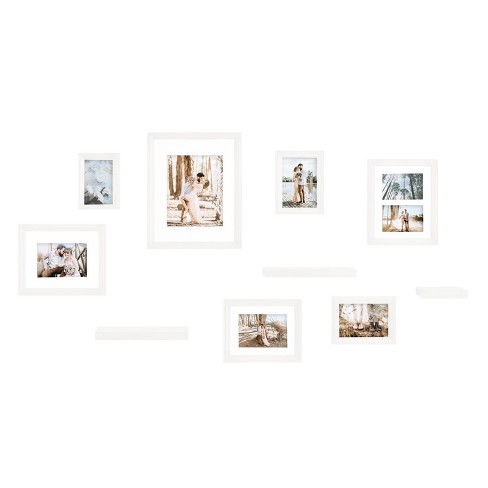 Americanflat Set Of 10 Picture Frames - Gallery Wall 8x10, 5x7, 4x6 White  Frames : Target