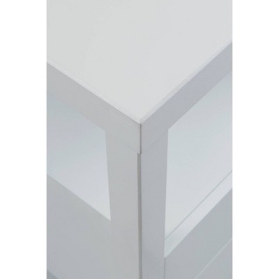Westwood Modern White Solid Wood 2-Drawer Nightstand