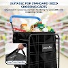 SereneLife Waterproof Tear-Resistant 600D Oxford Fabric Cart Liner for Small Foldable Shopping Carts—Removable, Non-Slip, and Washable - 3 of 3