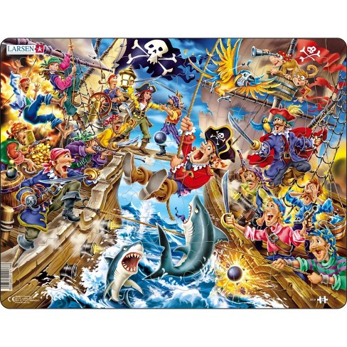 3 x Pirate Jigsaw Puzzles Home Schooling kids 