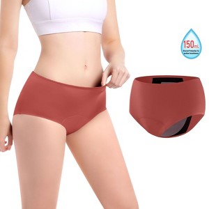 VOXSHE Period Incontinence Underwear for Women Washable Leak Proof Underwear for Women 150ml High Absorbent - 1 of 4