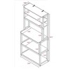 NicBex 5-Tier Storage Shelves,Storage Bakers Rack with Coffee Bar,Kitchen Shelves,Microwave Stand for Kitchen,Living Room - 3 of 4