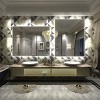 Apmir Super Bright 192 LEDs/m Back LED Lighted Anti-Fog Tempered Glass Bathroom/Vanity Mirror with ETL & 3-Year Warranty - 3 of 4