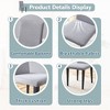 PAGED PU Dining Chairs Comfortable Living Room Chairs Kitchen Chairs with Metal Legs for Living Room, Restaurant - 3 of 4