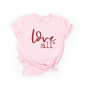 Simply Sage Market Women's Love All Short Sleeve Graphic Tee - 1 of 4