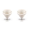 Set of 2 Tulip Velvet Swivel Accent Chairs - Manhattan Comfort - 2 of 4