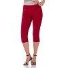 Rekucci Women's Pull-On Mid-Rise Straight-Leg Capri Pants with Tummy Control and Hidden Pocket - 4 of 4