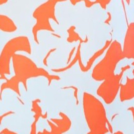 spiced red mono floral