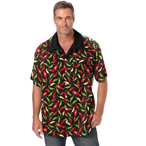 KingSize KS Island Printed Rayon Short-Sleeve Shirt - 1 of 4