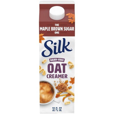 Silk Maple Brown Sugar Dairy-Free Oat Milk Coffee Creamer - 1qt