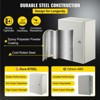 VEVOR NEMA Steel Case, Dimensions 16x12x8 inches, NEMA 4X Steel Electric Enclosure, IP66 Rated for Water, Includes Mounting Plate, Gray-white - 4 of 4