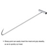 Unique Bargains Galvanized Iron T Handle Meat Hooks for Butcher Shop Restaurant - 3 of 4