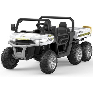 24V Electric Child Ride-On Dumper, 2-Seater 6-Wheel RC Vehicle, ASTM Approved Child Ride-On Toy Vehicle w/ Parental Controls & Music - 1 of 4