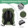 Unique Bargains Waterproof Backpack Rain Cover with a Vertical Reflective Strap for Hiking/Biking 1 Pc - 2 of 4