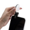 Insten Video Conference Lighting Kit, LED Mini Ring Lights Clip on (Small, Thumb Size Clip) for Phone & Tablet, Dimmable, Button Control - 4 of 4