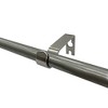 Lumi Home Furnishings 48"x84" Decorative Drapery Single Rod Set with Flat Square finials Dark Gray - 4 of 4