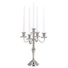 Jiallo  5-Lite Silver Finish Hampton Candelabra, 16" - image 2 of 2