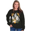 Fall Autumn Ghosts and Pumpkins Sweatshirt for Men or Women Brisco Brands - 3 of 4