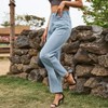Coolmee Womens Jeans High Waisted Stretchy Straight Leg Split Hem Jeans for Women Fashion Classic Denim Pants - 4 of 4