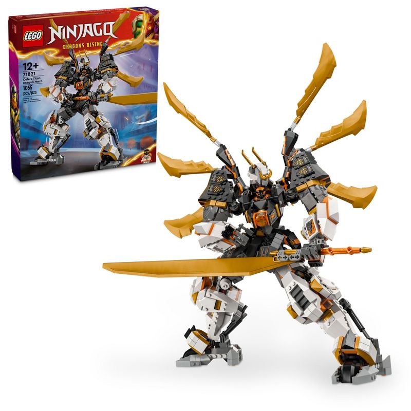 LEGO NINJAGO Cole&#39;s Titan Dragon Mech Adventure Ninja Toy 71821, 1 of 8