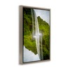 Stupell Industries Surreal Waterfall Reflection Floating Frame Canvas Art - 2 of 4