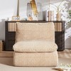 Ergonomic Corduroy Bean Bag Chair for Adults, Oversized Memory Foam Floor Sofa for Living Room, Bedroom or Game Room–The Pop Home - 2 of 4