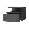 NicBex Floating Nightstand with 2-Tier Shelf and 1 Drawer Modern Bedside Table End Table for Living Room, Bedroom, Study - 3 of 4
