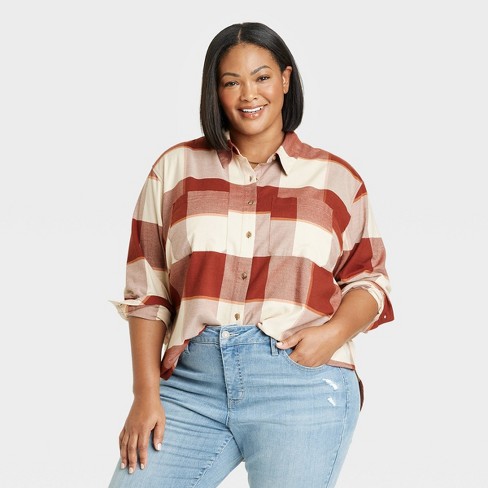 Women's Long Sleeve Flannel Button-down Shirt - Universal Thread™ : Target