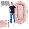 Giant Dog Bed for Men and Women, 71"x43.3"x10" - Washable & Plush Dog Bed for People, Suitable for Adults£¬Human-Sized Bed - 3 of 4