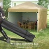 Resenkos Backyard Garden Canopy, Camping Canopy Screen Tent,10' x 10' Pop Up Canopy with Sidewalls, Weight Bags and Carry Bag, Beige - 3 of 4