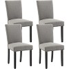 Upholstered Dining Chairs, Fabric Parsons Dining Room Chair with Nailhead Trim and Sturdy Wood Legs Modern - 2 of 4