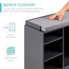 Best Choice Products 46in Shoe Storage Organization Rack Bench for Entryway, Bedroom w/ Padded Seat, 10 Cubbies - 4 of 4