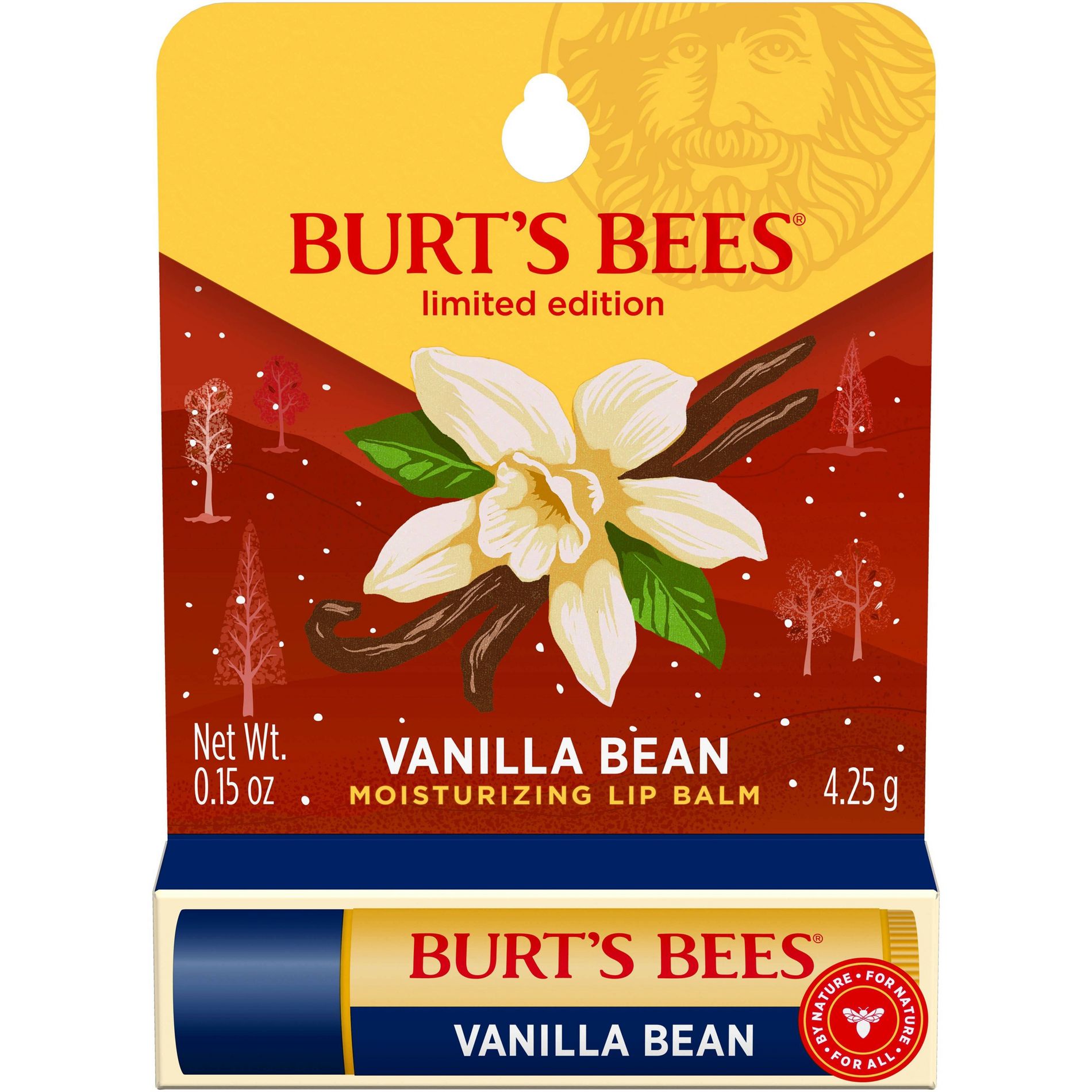 Burt's Bees Moisturizing Lip Balm - Vanilla Bean - 0.15oz