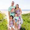 PATPAT Family Matching Outfits Disney Stitch Tropical Floral Print Smocked Camisole Dresses and Cotton Graphic T-Shirts for Beach Vacation - 2 of 4