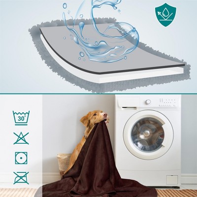 X-Large Brown Waterproof Reversible Dog Blanket