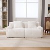 Okak Modern Modular Cloud Sofa Sectional Loveseat/Lounger Set with Pillows,Deep Seat Single Sofa for Living Room,Apartment,Guestroom - 3 of 4