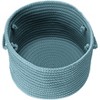 Colonial Mills Simply Home Solid - Federal Blue 14"x14"x10"  100% Polypropylene Round - 3 of 4