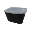HOMZ Stackable and Nestable Heavy Duty Plastic Storage Container with 4 Way Handles - 2 of 4