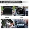 Unique Bargains Universal Car Weatherstrip Self Adhesive Weather Seal Strip 20Ftx0.39" D-Shape EPDM - 2 of 4