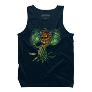 Men's Design By Humans Halloween Pumpkin Fun T-Shirt for Men Women By Dzuu Tank Top - 1 of 3