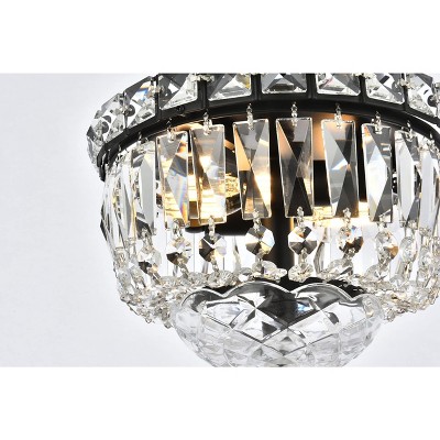 Tranquil Gold Flush Mount with Clear Royal Cut Crystal